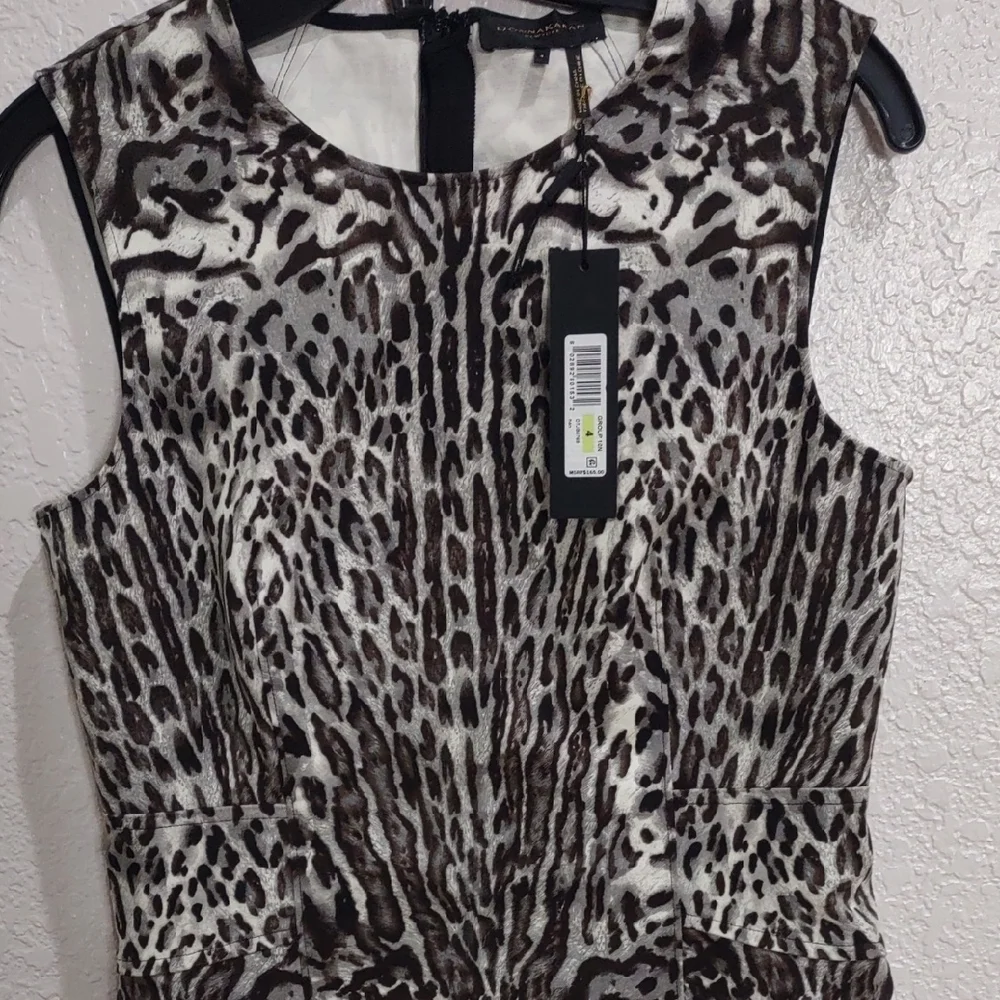 DONNAKARAN New York Leopard Print Sleeveless Dress - Picture 3 of 14